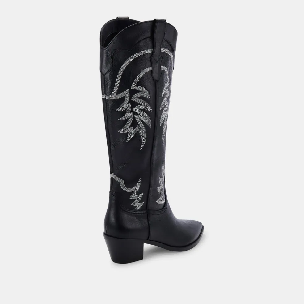 Solida Boots Black Leather