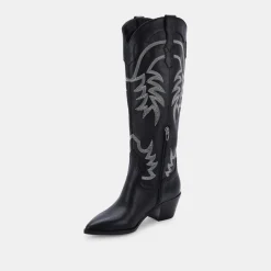 Solida Boots Black Leather