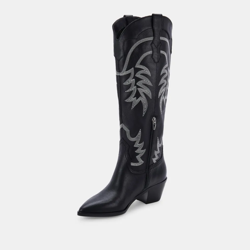 Solida Boots Black Leather