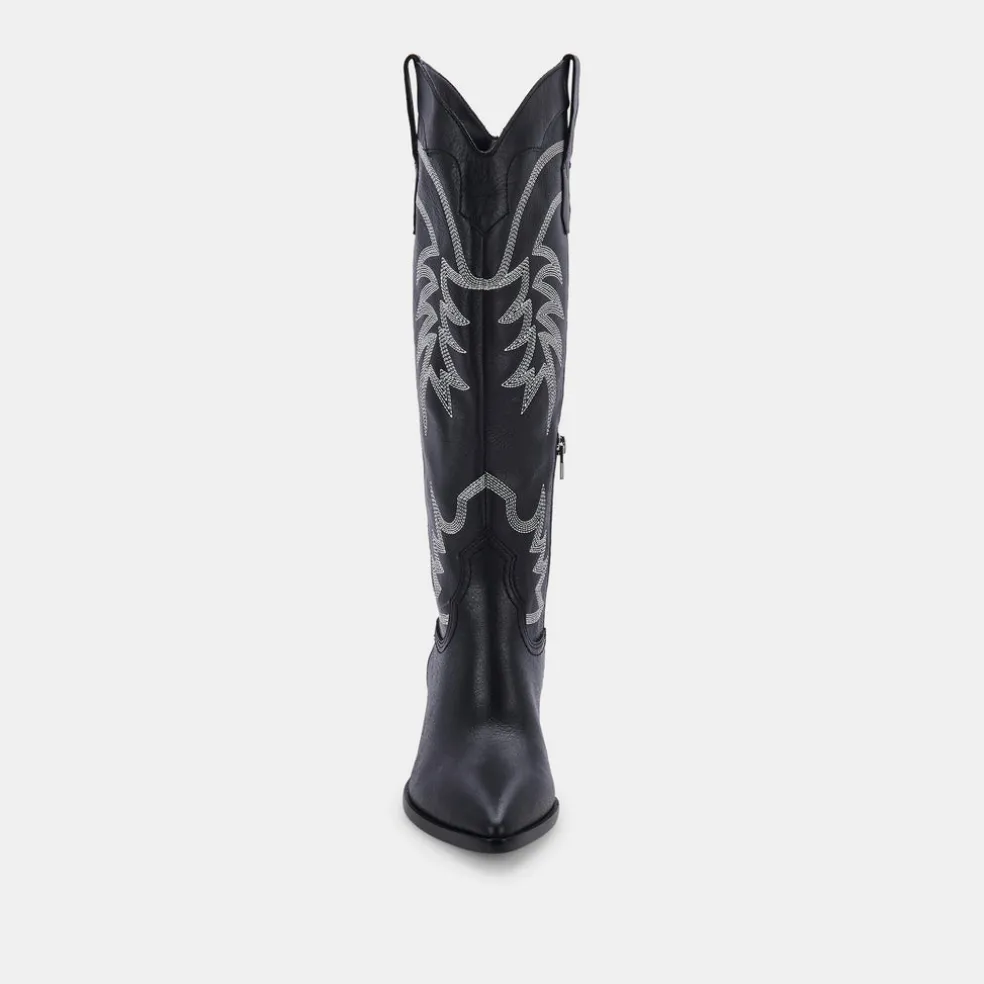 Solida Boots Black Leather