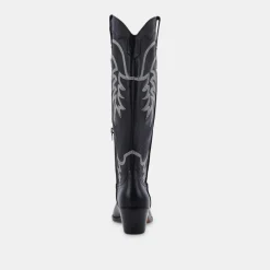 Solida Boots Black Leather