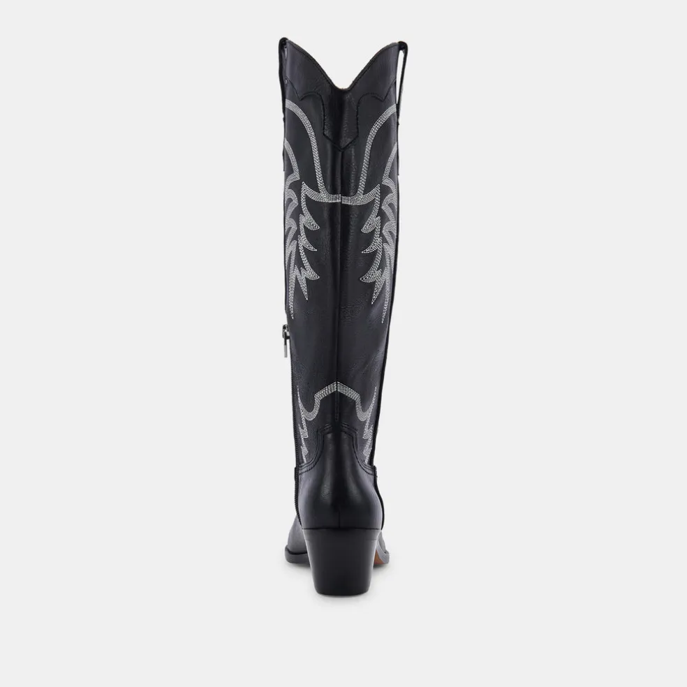 Solida Boots Black Leather