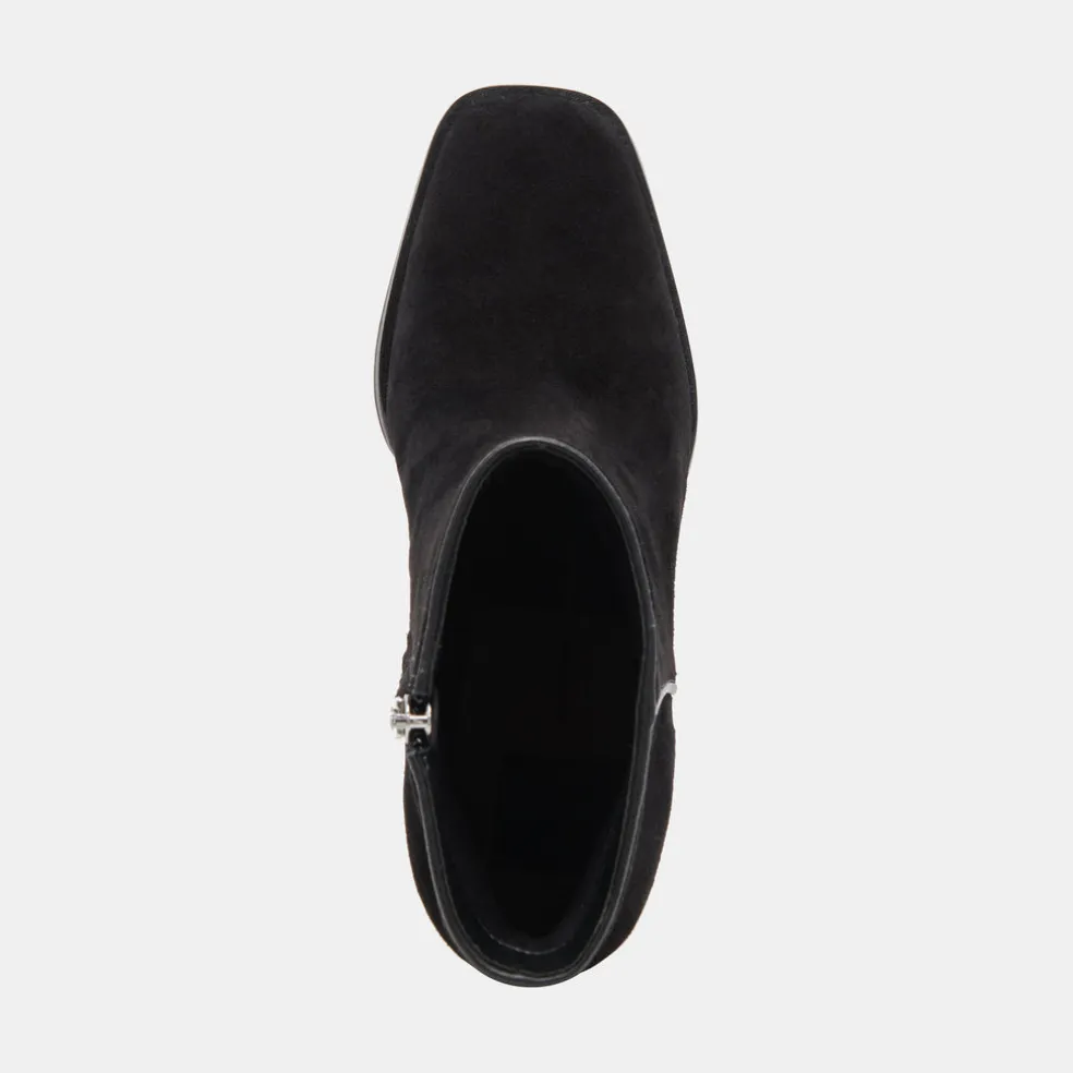 Susann Wide Booties Onyx Suede