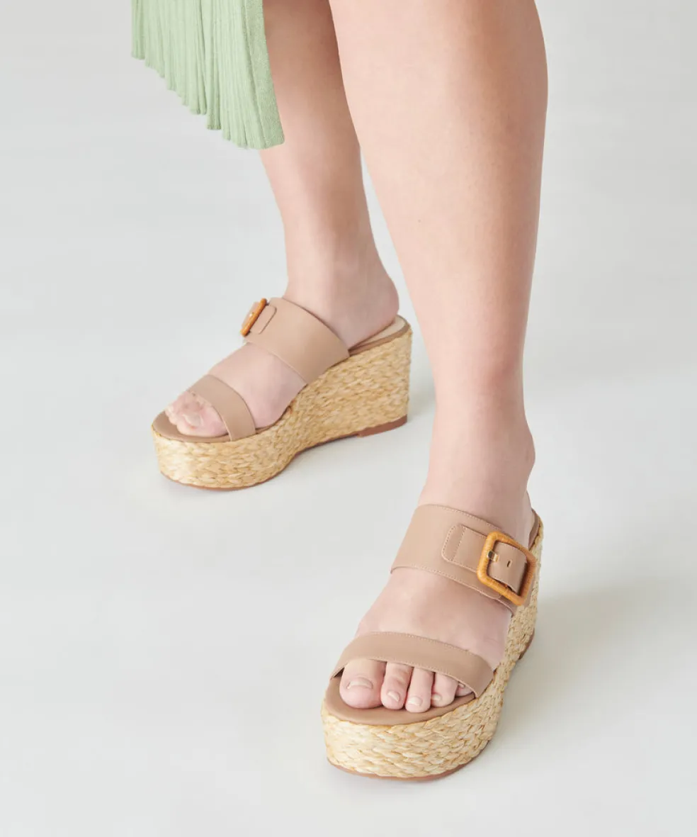 Thorin Wedges Cafe Leather