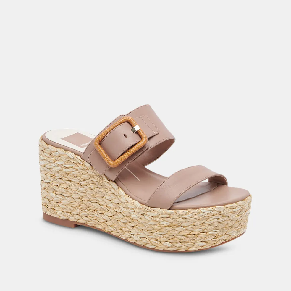 Thorin Wedges Cafe Leather