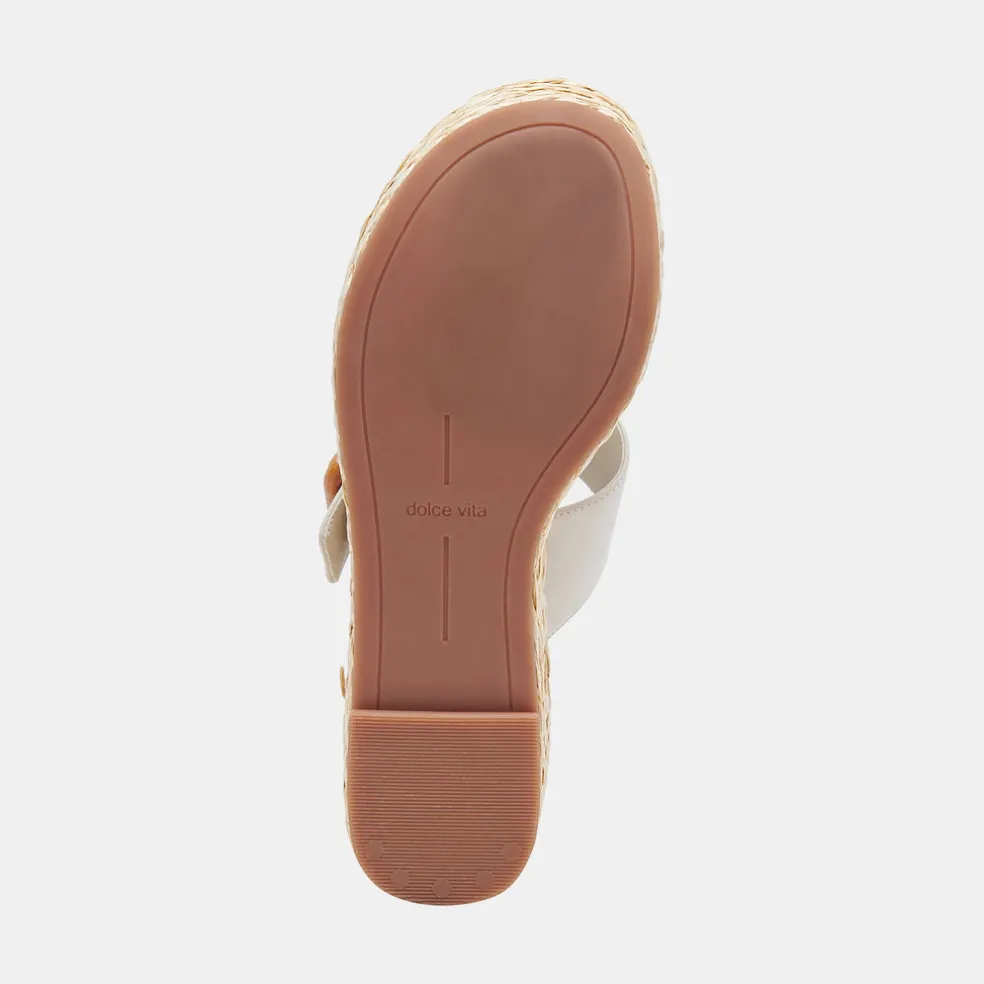 Thorin Wedges Ivory Leather