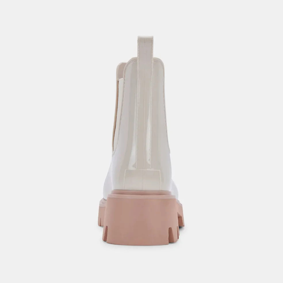 Thundr H2O Boots Ivory Patent Stella
