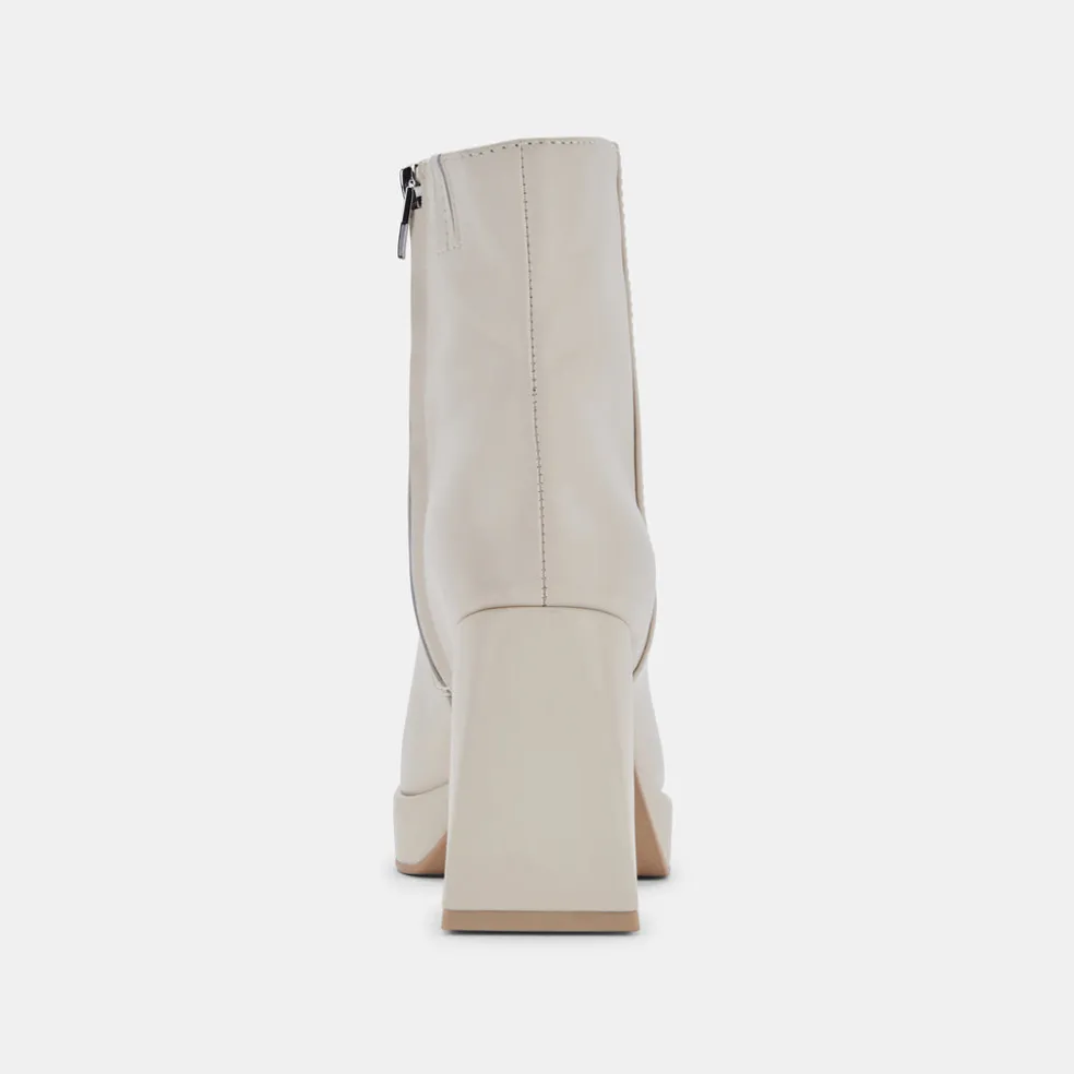 Ulyses Boots Ivory Leather