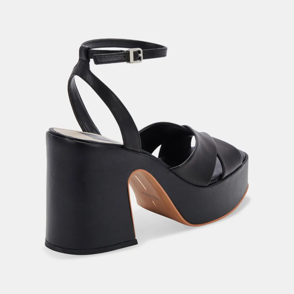 Wessi Heels Black Leather
