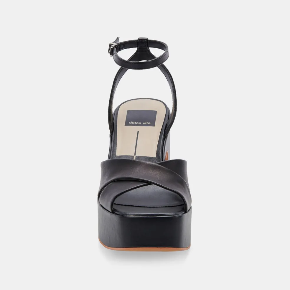 Wessi Heels Black Leather