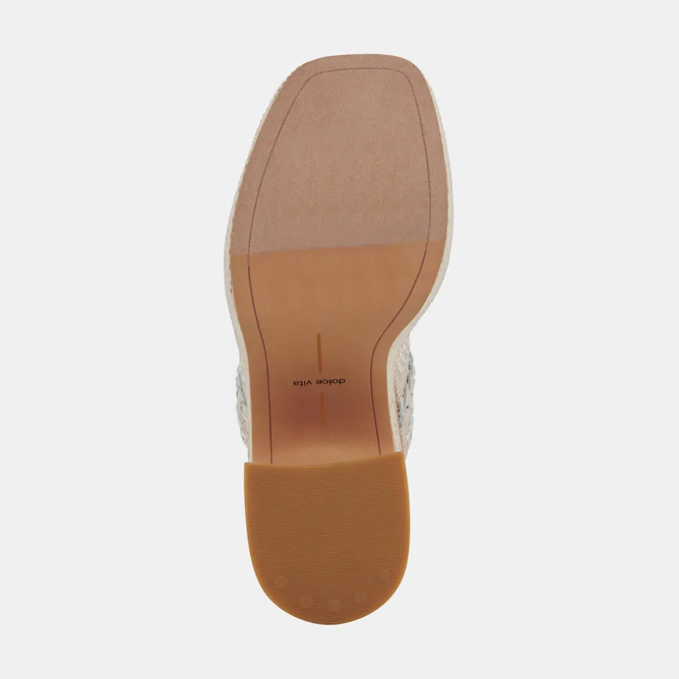 Whim Heels Oatmeal Raffia