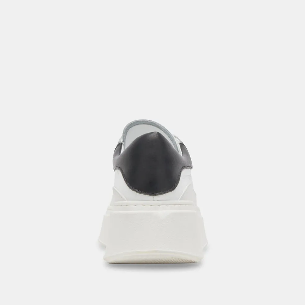 Wyett Sneakers White Black Leather