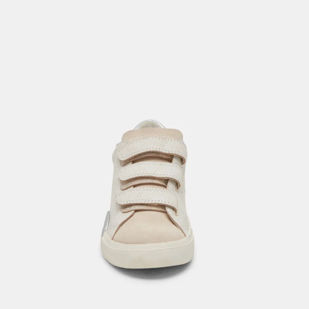 Zabor Sneakers Off White Distressed Leather