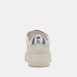 Zabor Sneakers Off White Distressed Leather