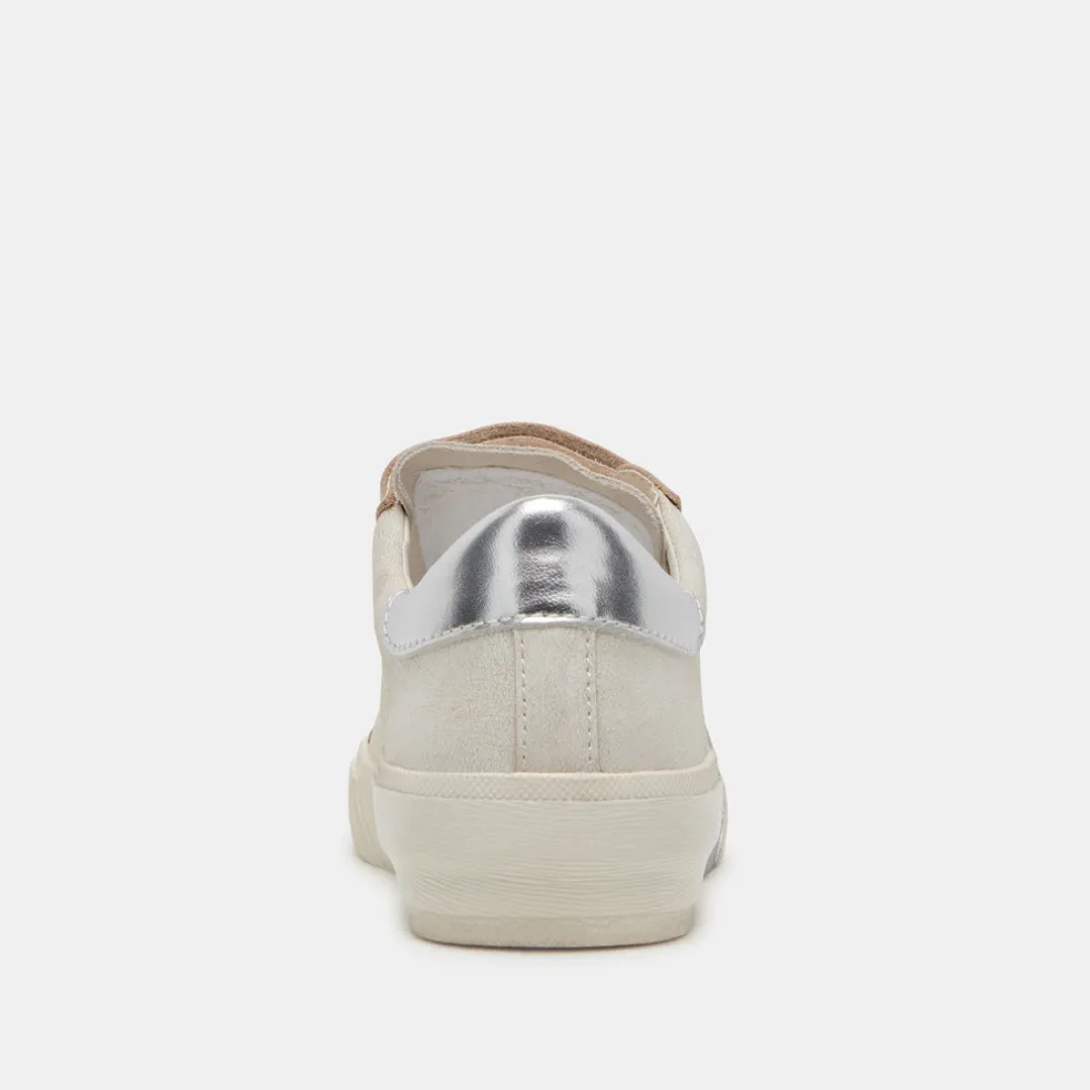 Zabor Sneakers Off White Distressed Leather