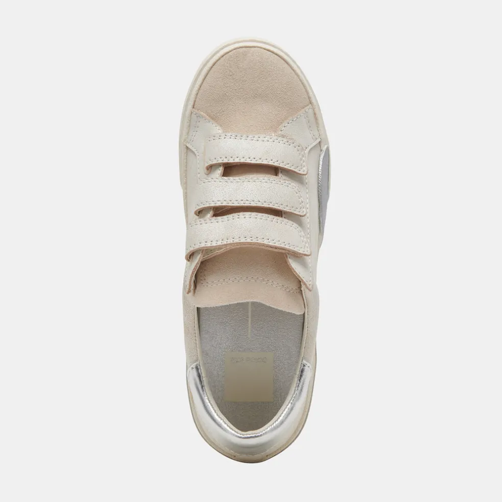 Zabor Sneakers Off White Distressed Leather