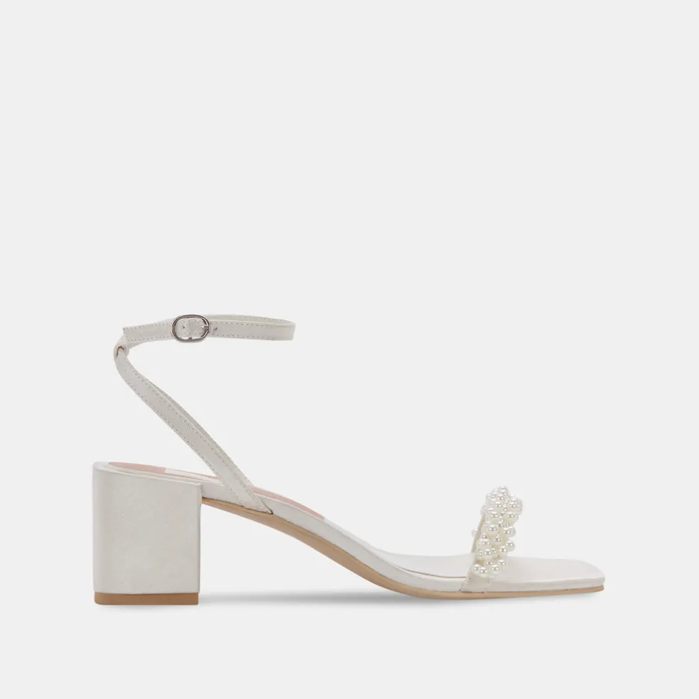 Zalima Heels Vanilla Pearls