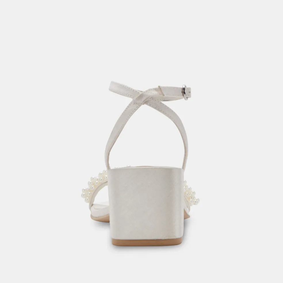 Zalima Heels Vanilla Pearls