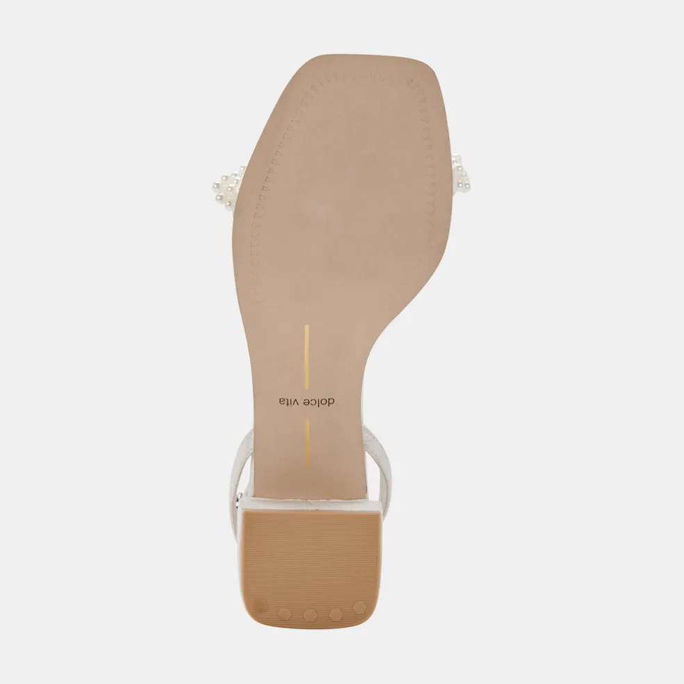 Zalima Heels Vanilla Pearls