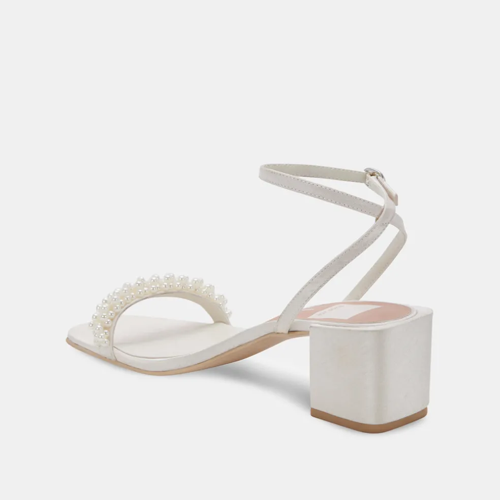 Zalima Heels Vanilla Pearls