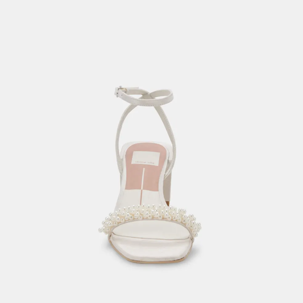 Zalima Heels Vanilla Pearls