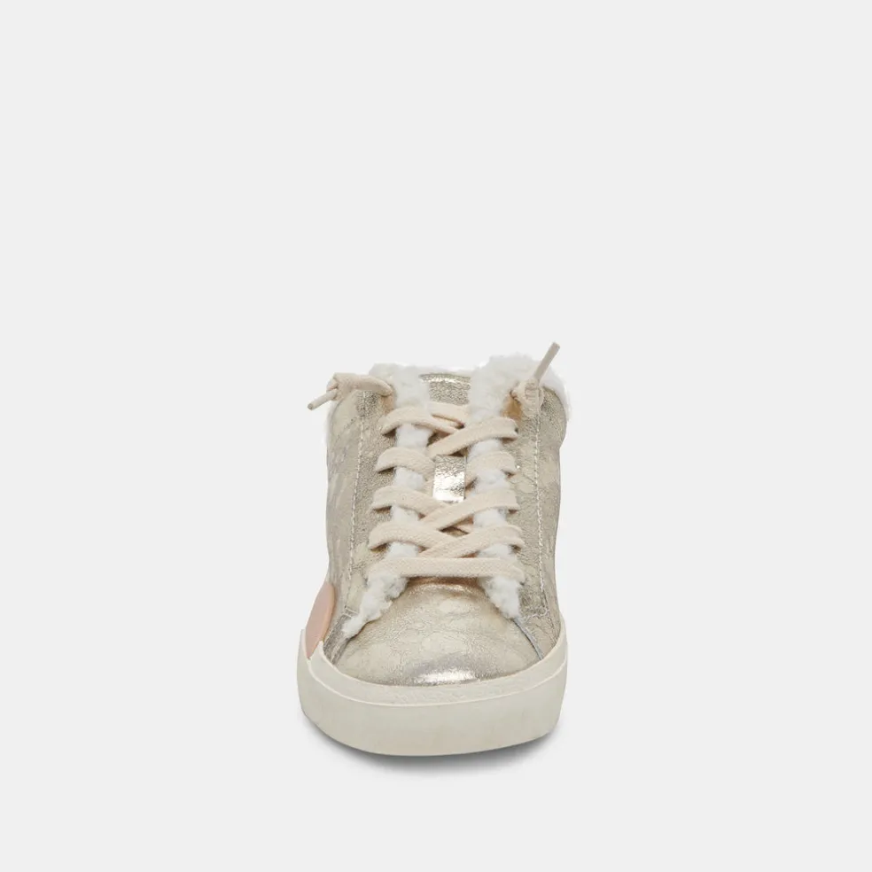 Zantel Sneakers Platinum Distressed Leather