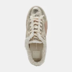 Zantel Sneakers Platinum Distressed Leather