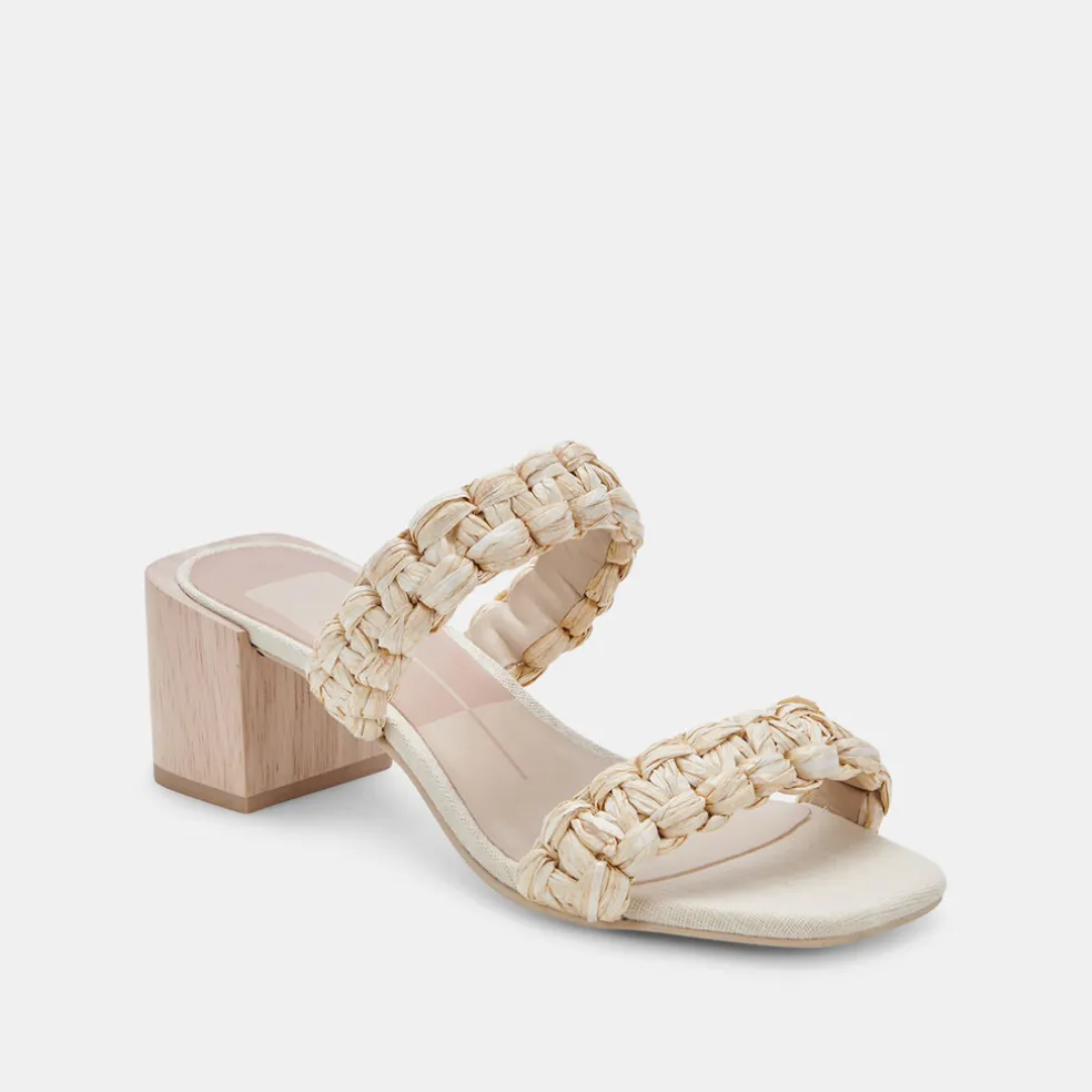 Zeno Sandals Lt Natural Raffia