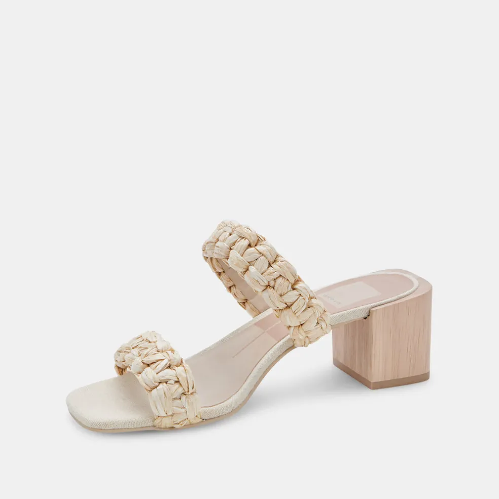 Zeno Sandals Lt Natural Raffia