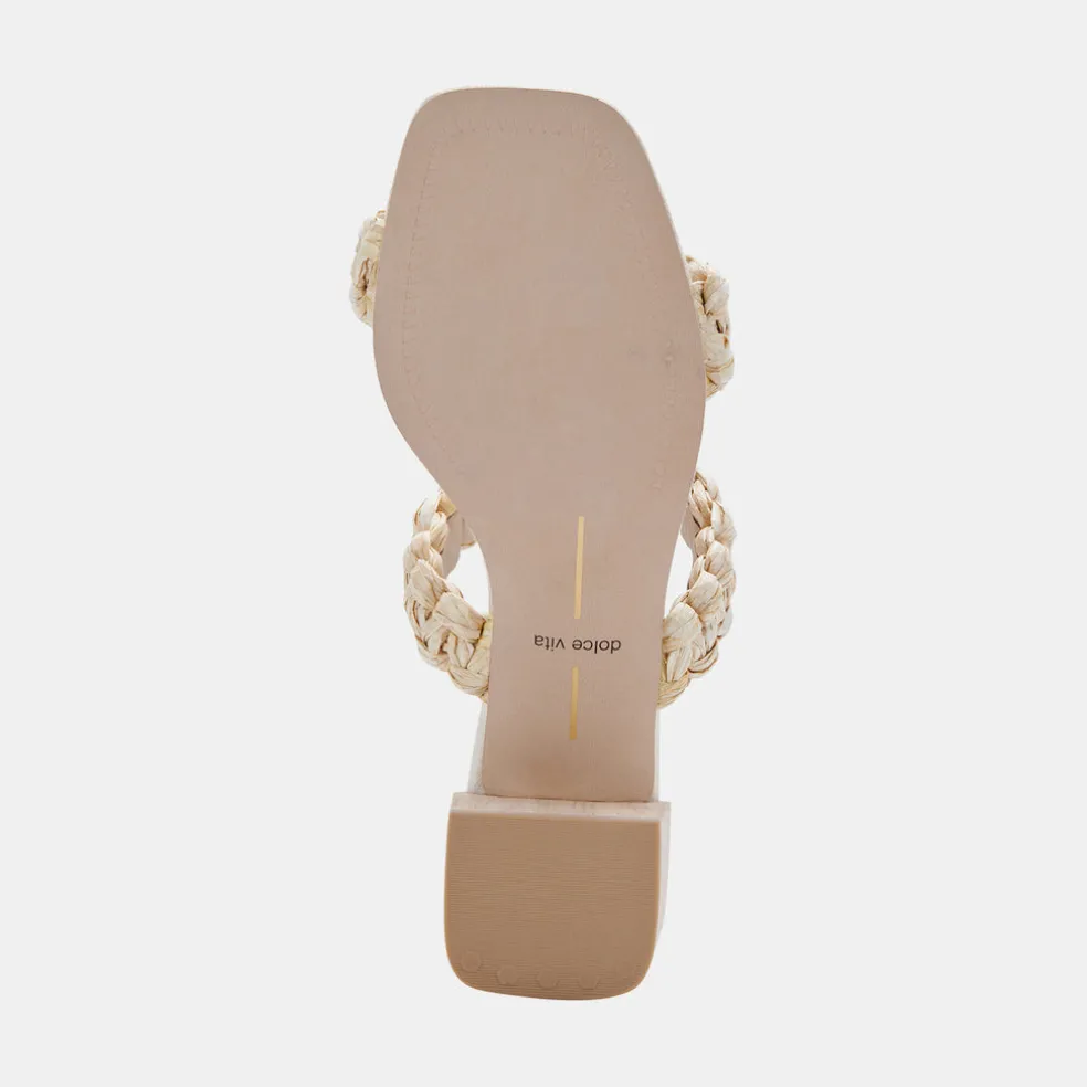 Zeno Sandals Lt Natural Raffia