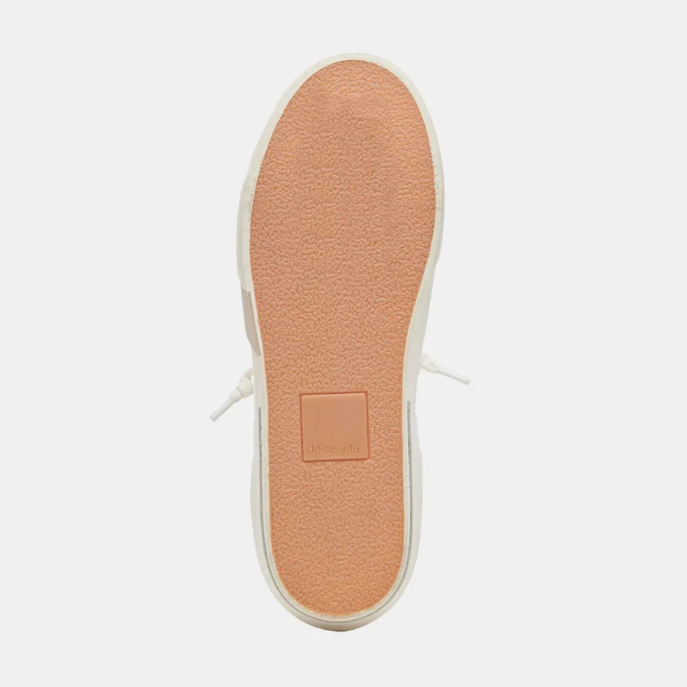 Zina 360 Sneakers White Natural Recycled Leather