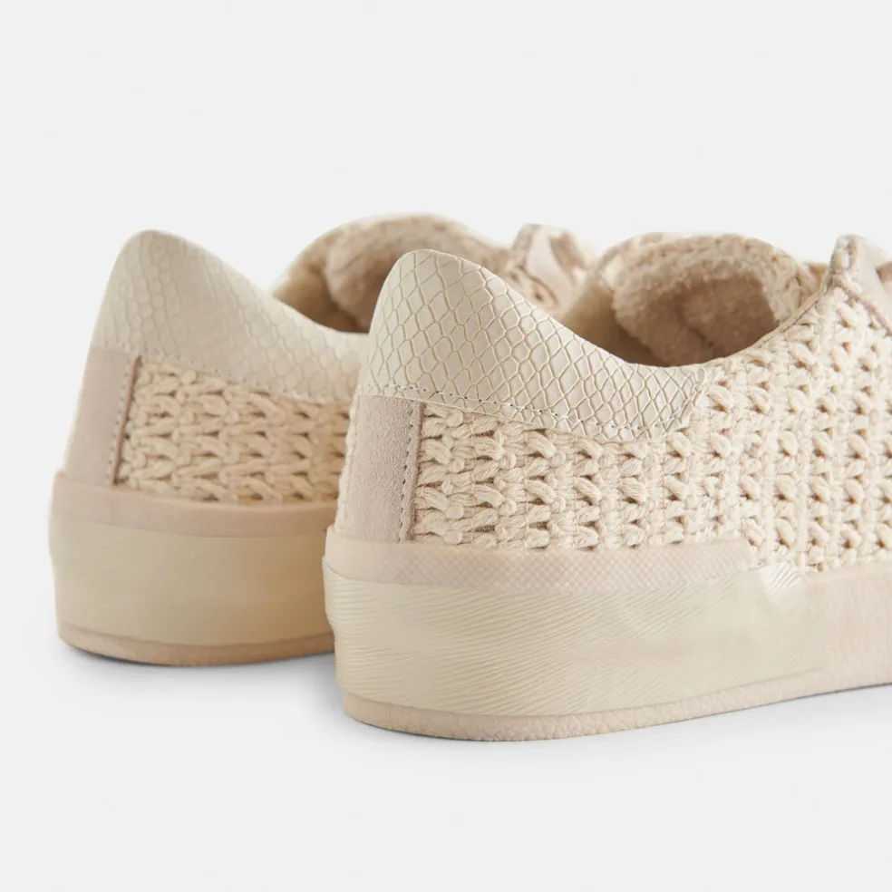 Zina Crochet Sneakers Sandstone Crochet