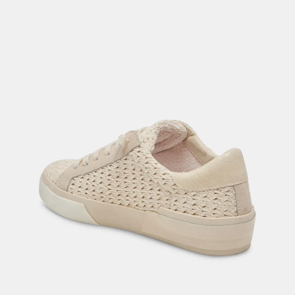 Zina Crochet Sneakers Sandstone Crochet