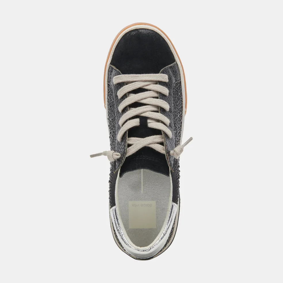 Zina Crystal Sneakers Black Suede