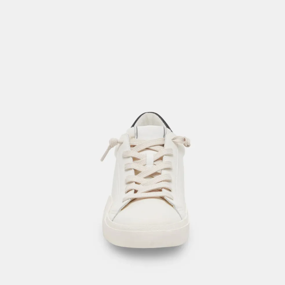 Zina Foam 360 Sneakers White Black Recycled Leather