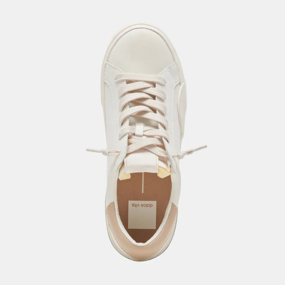 Zina Foam 360 Sneakers White Dune Recycled Leather