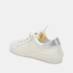 Zina Foam 360 Sneakers White Silver Recycled Leather