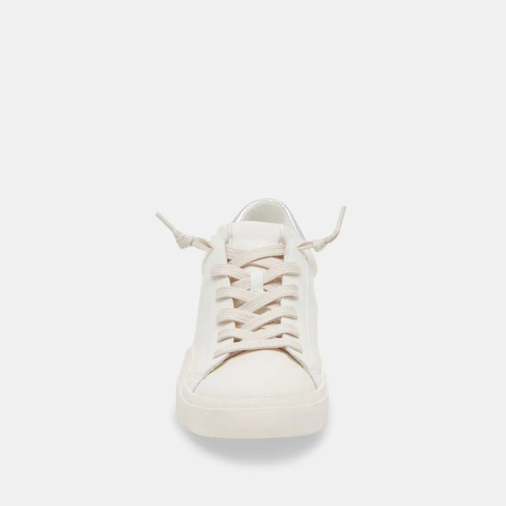 Zina Foam 360 Sneakers White Silver Recycled Leather