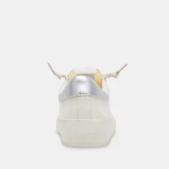 Zina Foam 360 Sneakers White Silver Recycled Leather