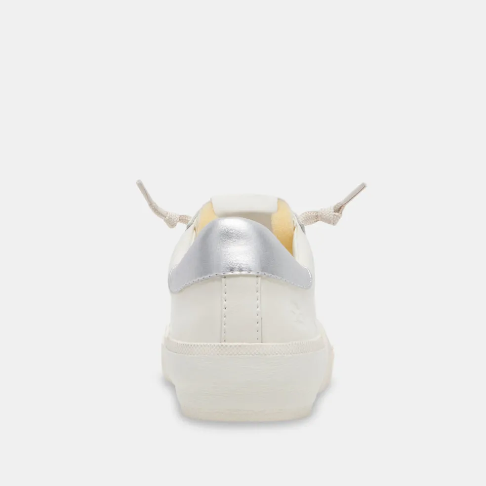 Zina Foam 360 Sneakers White Silver Recycled Leather