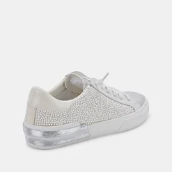 Zina Pearl Wide Sneakers Vanilla Pearls