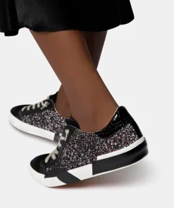 Zina Sneakers Black Metallic Glitter
