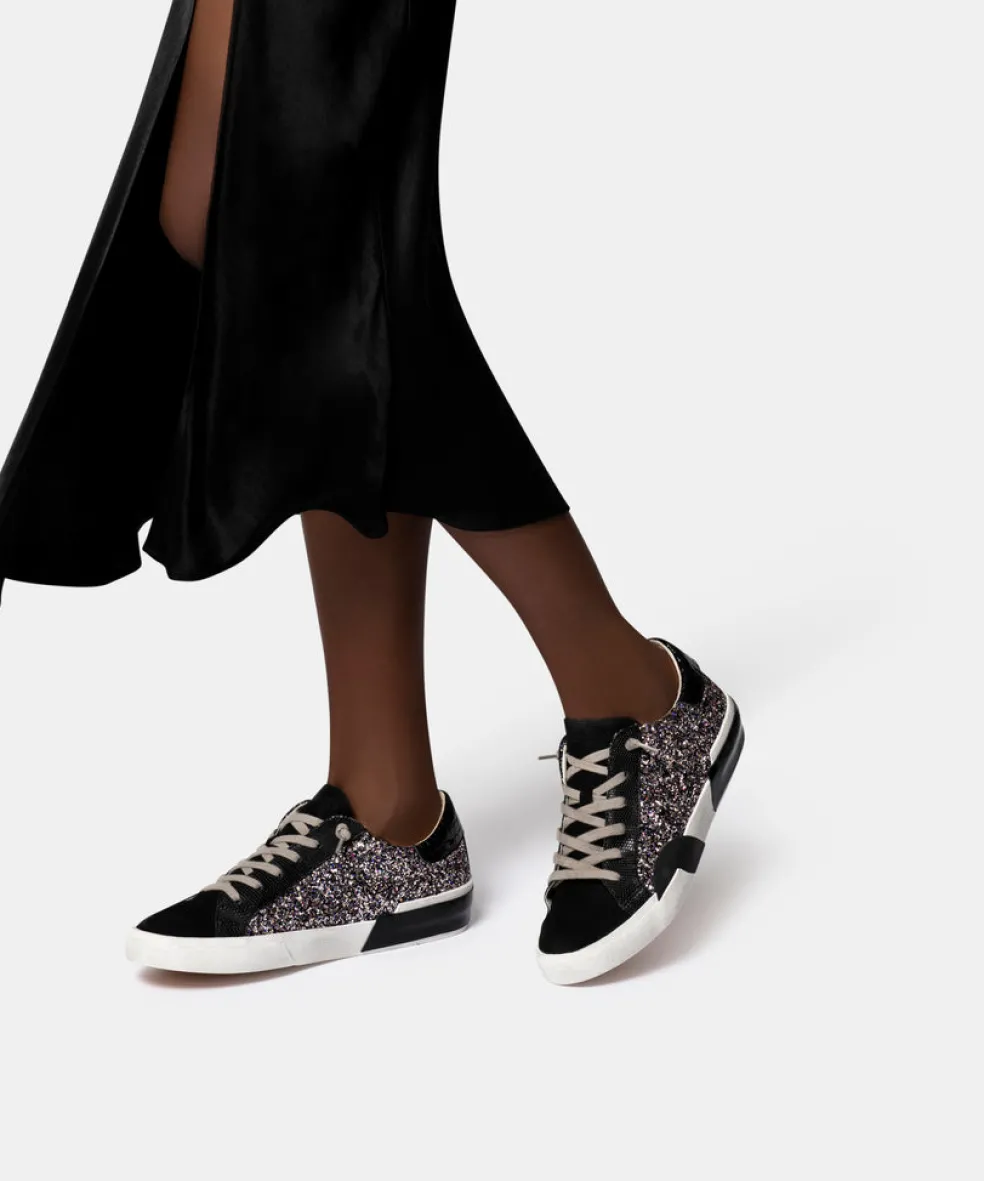 Zina Sneakers Black Metallic Glitter