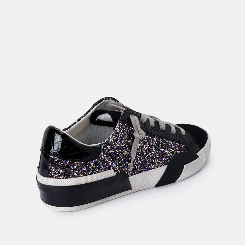 Zina Sneakers Black Metallic Glitter