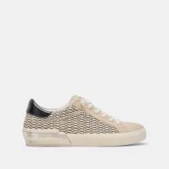 Zina Sneakers Black Natural Raffia