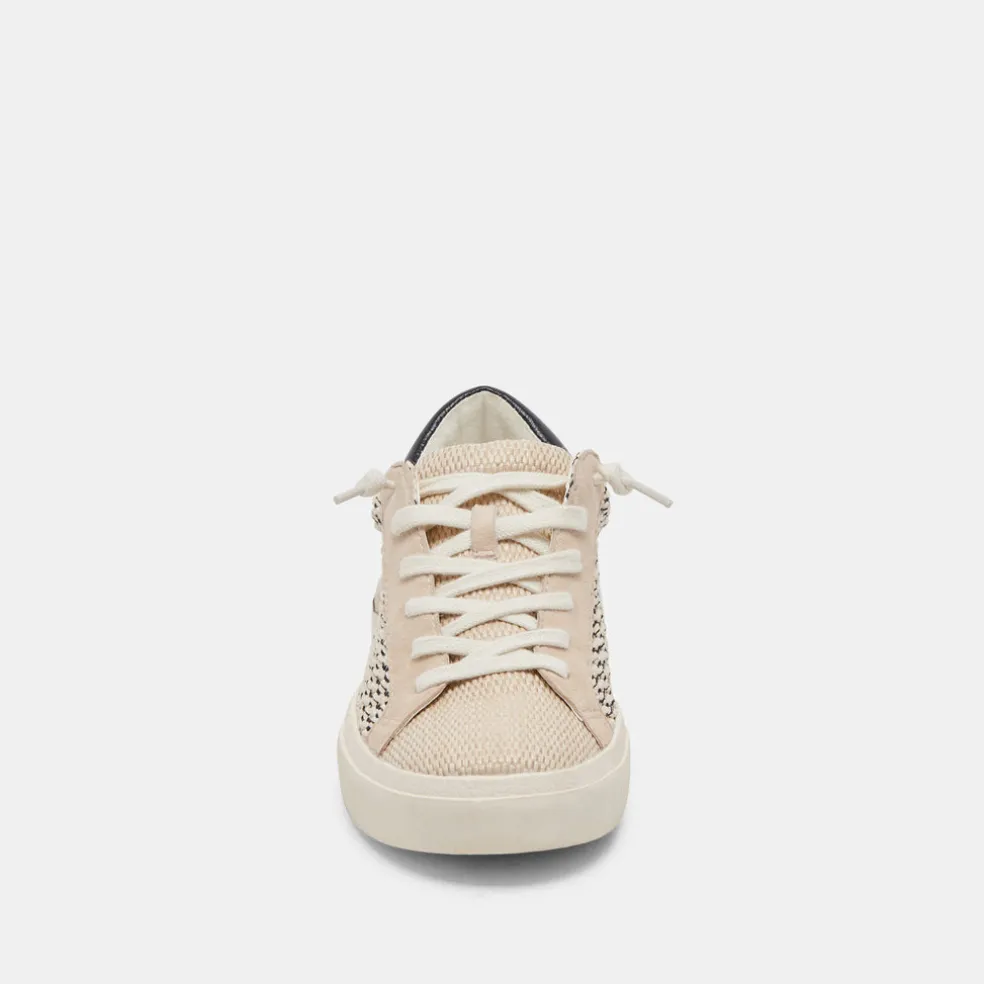 Zina Sneakers Black Natural Raffia
