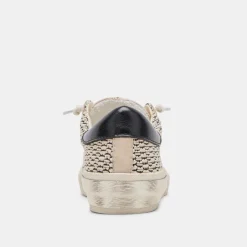 Zina Sneakers Black Natural Raffia