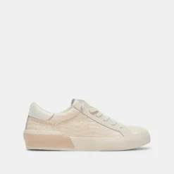 Zina Sneakers Bone Raffia