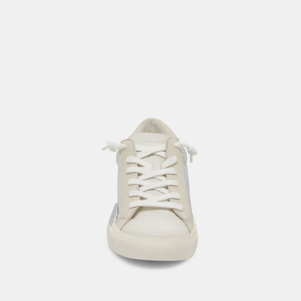 Zina Sneakers Chrome Distressed Leather