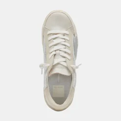 Zina Sneakers Chrome Distressed Leather